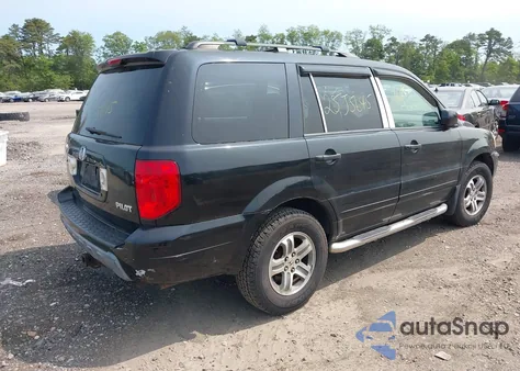 2005 Honda Pilot Ex-L from USA, damaged, VIN 2HKYF18515H509497